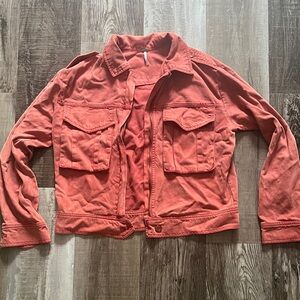 Young Fabulous & Broke Red Utility Jacket